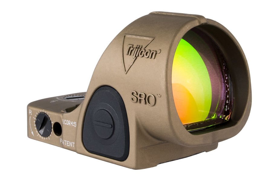 TRIJICON SRO Red Dot Sight MOA with Adjustable LED Coyote Brown Anodiz